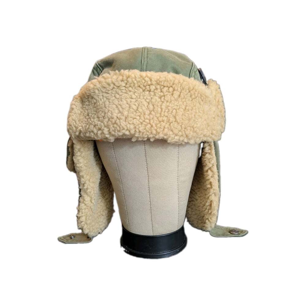 NWT American Eagle Sherpa Lined Trapper Hat Green Y2K Men's One Size Aviator Hat